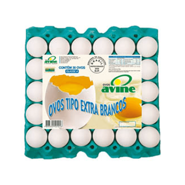 Ovo Branco Avine Extra C/30 Unidades