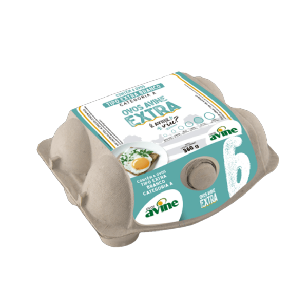 Encontraproduto.com.br - Ovo Branco Avine Extra com 6 Unidades