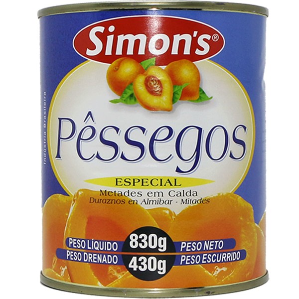 Encontraproduto.com.br - Pêssego em Calda Simons Especial 430g
