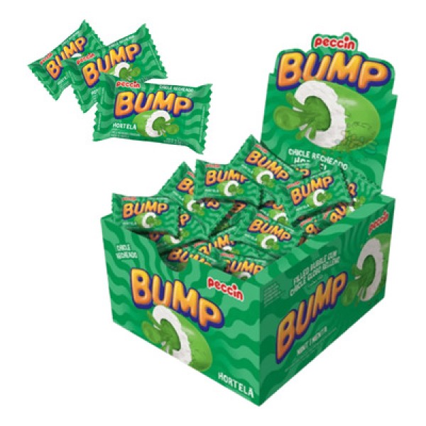 Encontraproduto.com.br - Chicletes sabor Uva caixa com 140g - Bump
