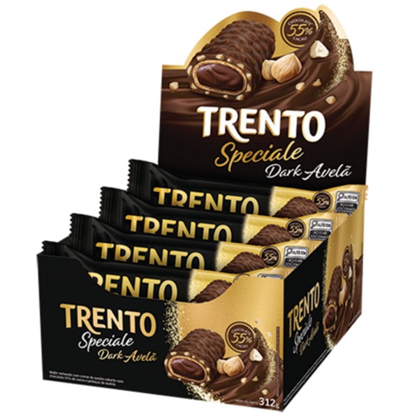 Chocolate Trento Speciale Dark Avelã c/12 - Peccin