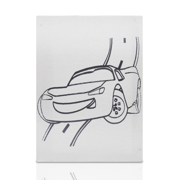 Encontraproduto.com.br - Tela Desenhada 16x22 Carro I Verde Souza - 8148