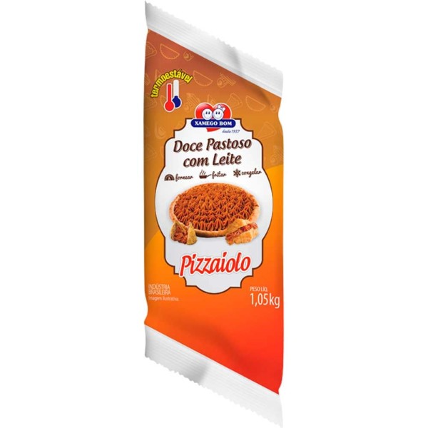 Encontraproduto.com.br - Cobertura Forneável para Pizza Xamego Bom Doce de Leite Bisnaga com 1,050kg