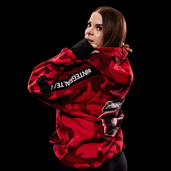 Encontraproduto.com.br - Hoodie Im Red Camouflage Feminino