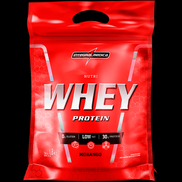 Encontraproduto.com.br - Nutriwhey Morango Integralmedica Pouch 1800g