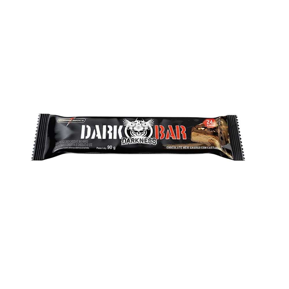 Encontraproduto.com.br - Dark Bar Chocolate Meio Amargo com Castanhas Darkness 90g