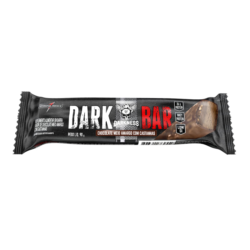 Encontraproduto.com.br - Dark Bar Chocolate Meio Amargo com Castanhas Darkness 90g
