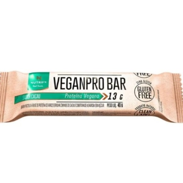 Encontraproduto.com.br - Veganpro Bar Cacau Nibs Nutrify 40g