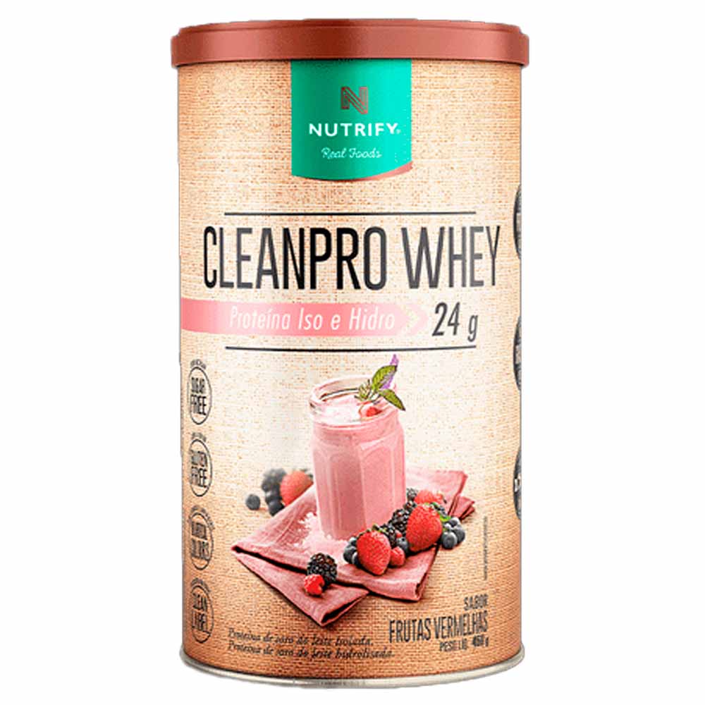 Encontraproduto.com.br - Cleanpro Whey Frutas Vermelhas Nutrify 450g