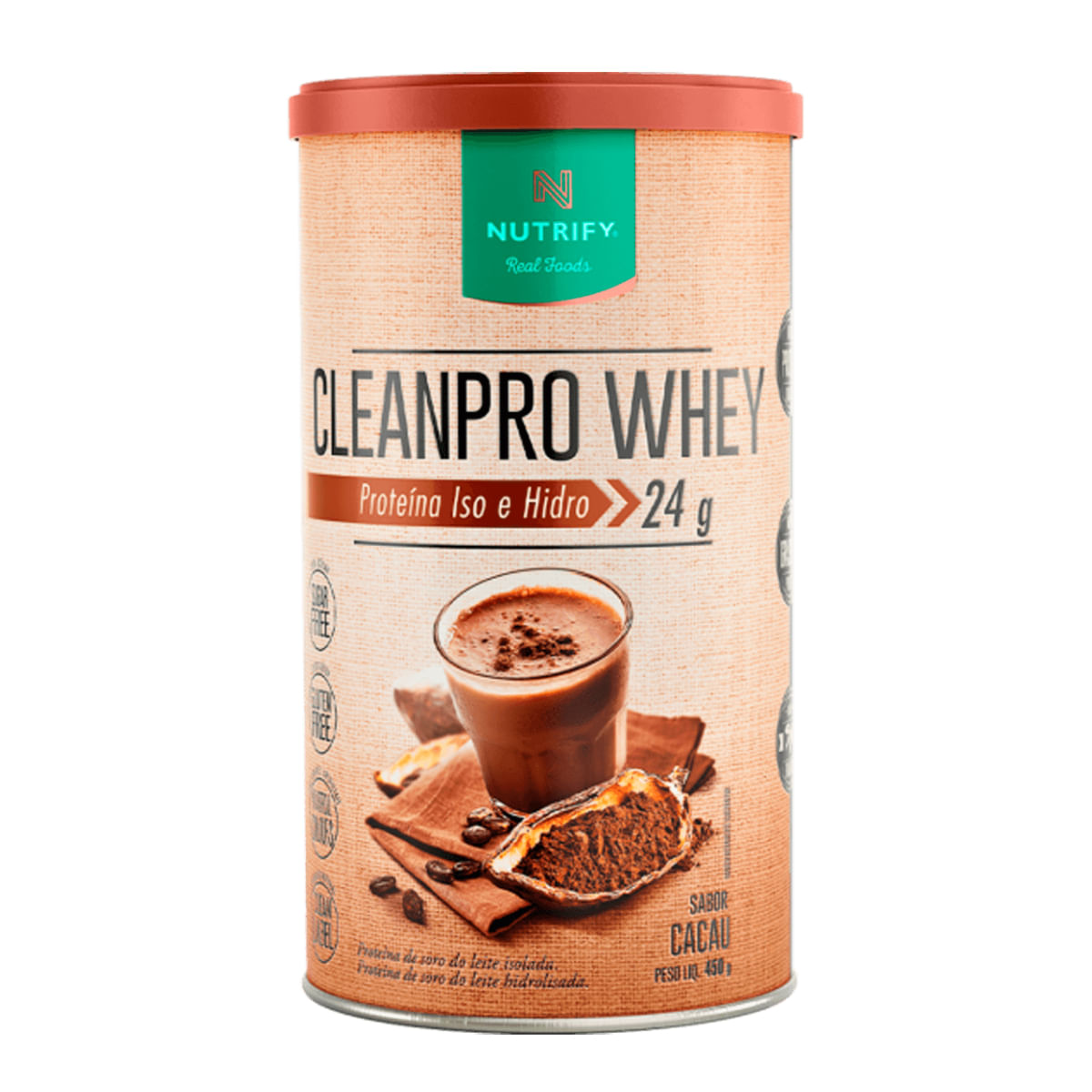 Encontraproduto.com.br - Cleanpro Whey Cacau Nutrify 450g