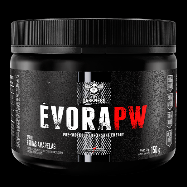 Encontraproduto.com.br - Évora Pré Treino Frutas Amarelas Darkness 150g