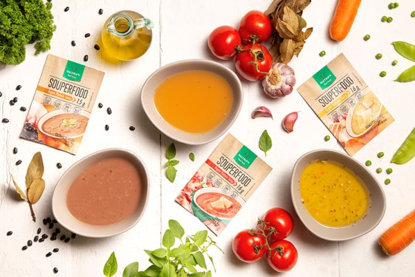 Encontraproduto.com.br - Suplemento Nutrify Souperfood Vegan Protein 16g Frango com Legumes Pó 35g