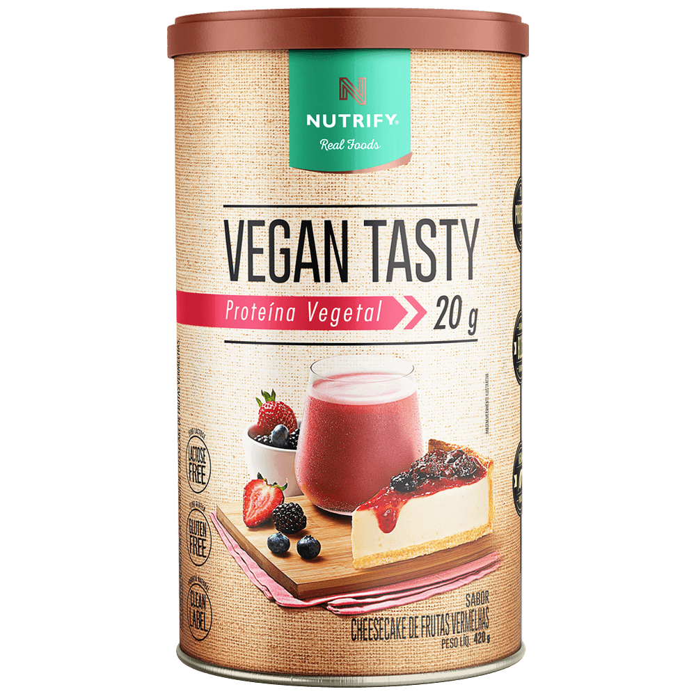 Vegan Tasty Proteína Vegetal Sabor Cheesecake 420g Nutrify