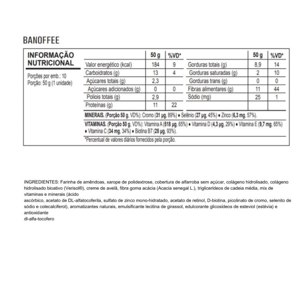 Encontraproduto.com.br - Collagen Bar Banoffee Nutrify 50g
