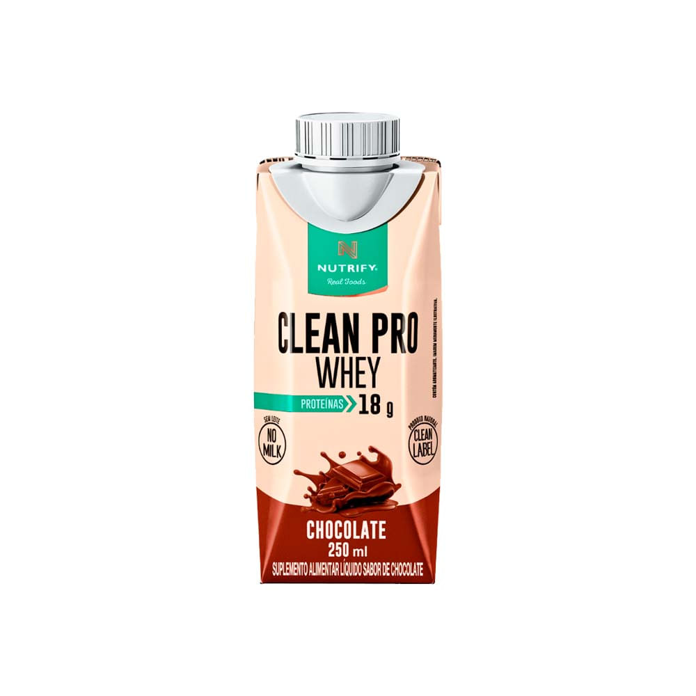 Clean Pro Whey Chocolate Pronto Para Beber 250ml Nutrify