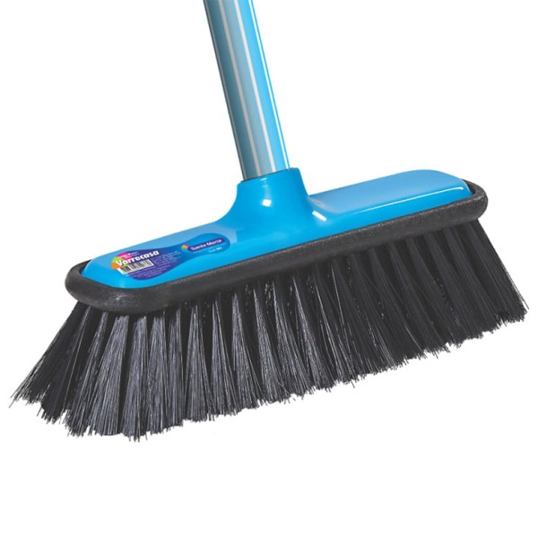 Encontraproduto.com.br - Vassoura de Pêlo 29cm Varre Casa com Cabo de Aço 120cm