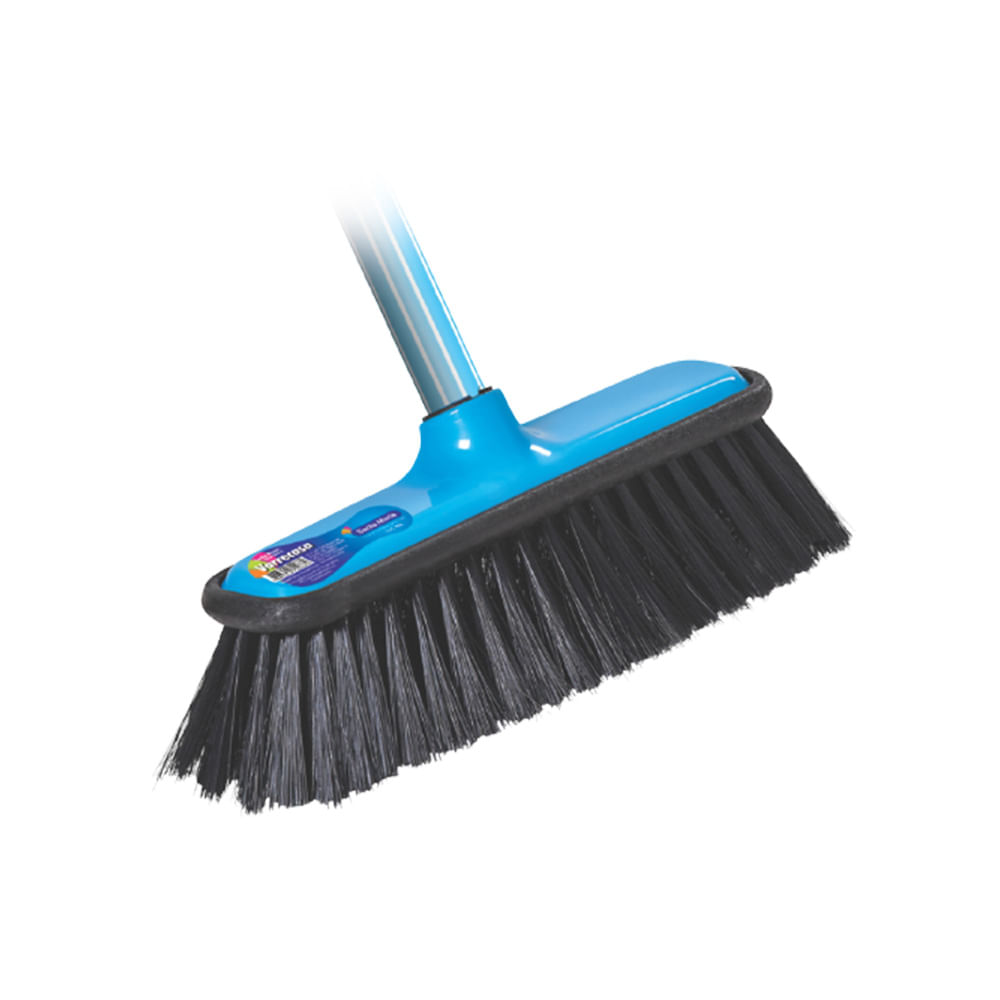 Encontraproduto.com.br - Vassoura de Pêlo 29cm Varre Casa com Cabo de Aço 120cm