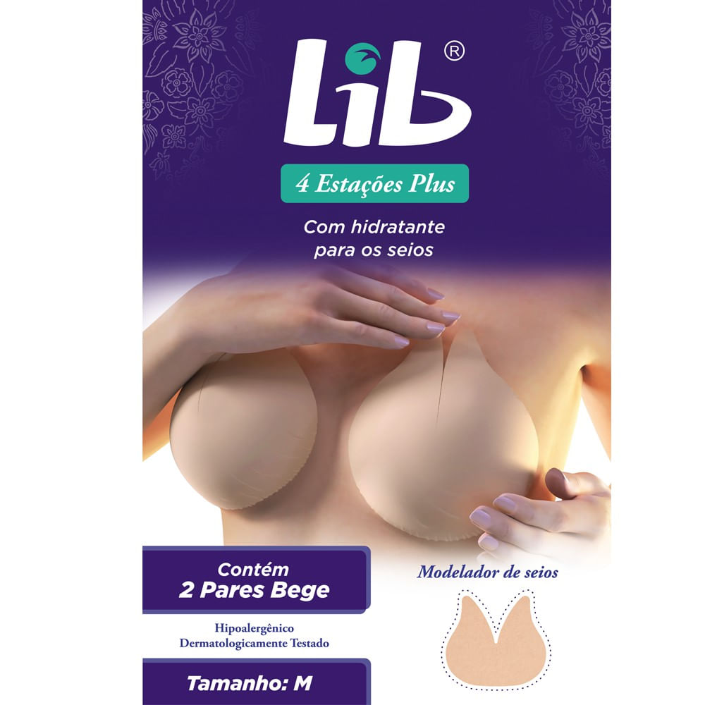 Encontraproduto.com.br - Sutiã Modelador Seios Lib 4 Estações Com Hidratante 2 Pares
