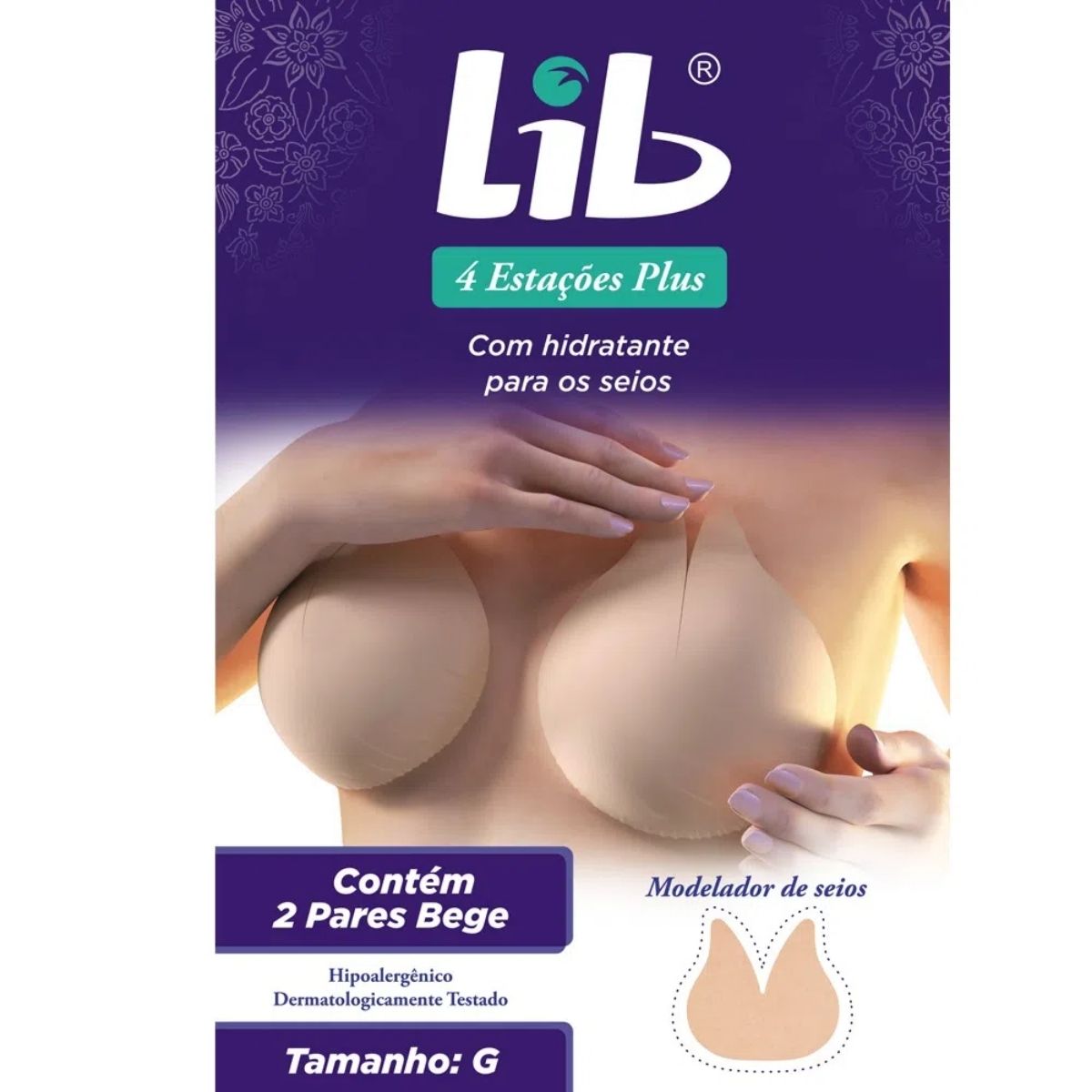 Encontraproduto.com.br - Soutien Lib Quatro Estações Descartável Tamanho G com 2 Pares