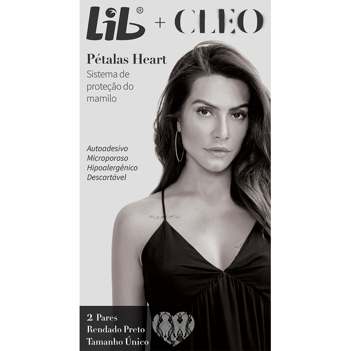 Encontraproduto.com.br - Protetor Modelador De Seios Lib Pétalas Heart Tamanho Único