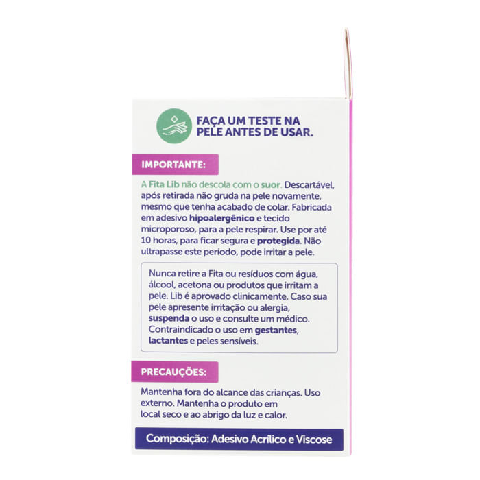 Encontraproduto.com.br - Fita Lib para Seios 1 Rolo 9cm x 5m + 5 Pares Lib Pétalas