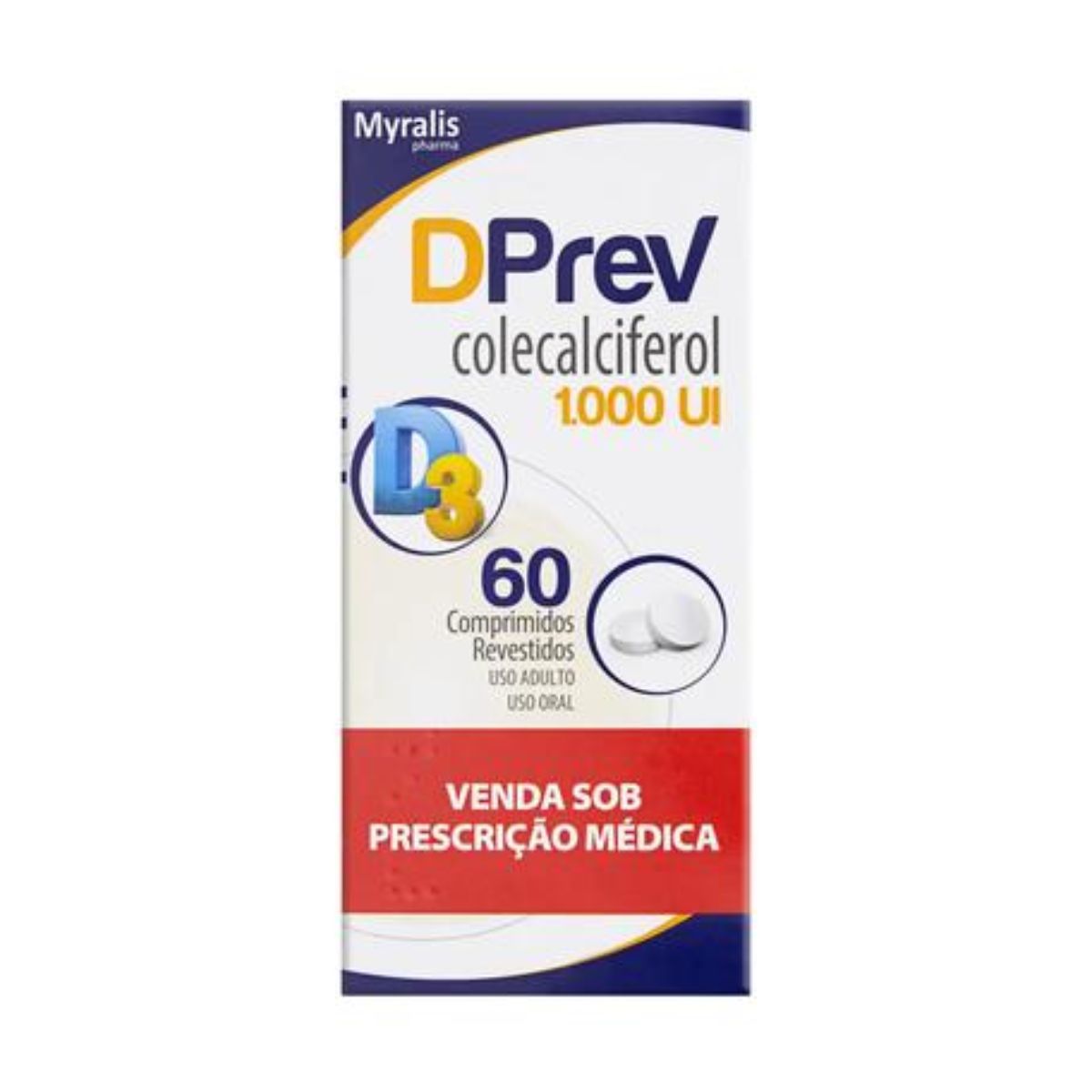 Dprev 1000Ui 60 Comprimidos Revestidos