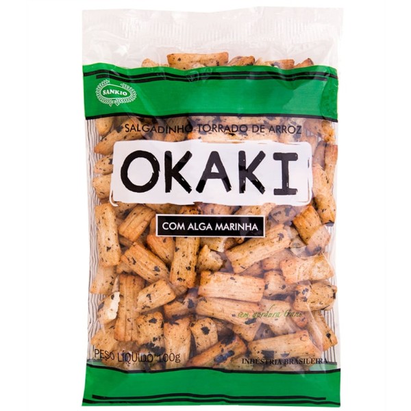Encontraproduto.com.br - Biscoito Arroz Torrado Com Algas Marinhas Okaki 100 G