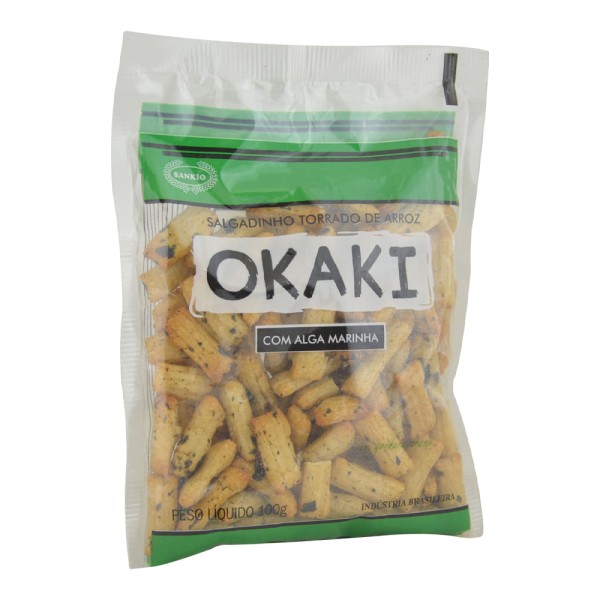 Encontraproduto.com.br - Biscoito Arroz Torrado Com Algas Marinhas Okaki 100 G
