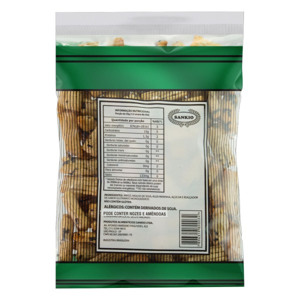 Encontraproduto.com.br - Biscoito Arroz Torrado Com Algas Marinhas Okaki 100 G
