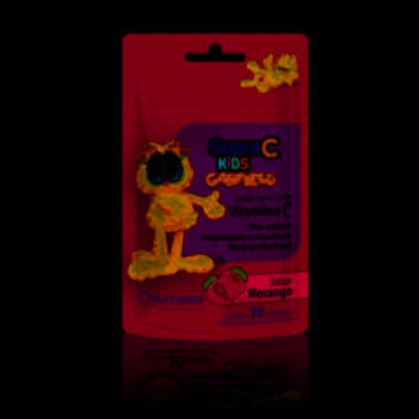 Encontraproduto.com.br - Supra C Kids Kley Hertz Sabor Morango com 30 Gomas