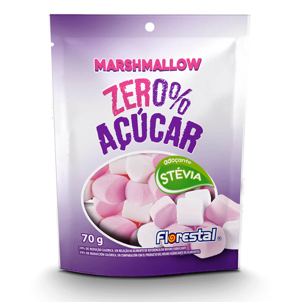 Encontraproduto.com.br - Marshmallow Zero Açúcar 70g - Florestal