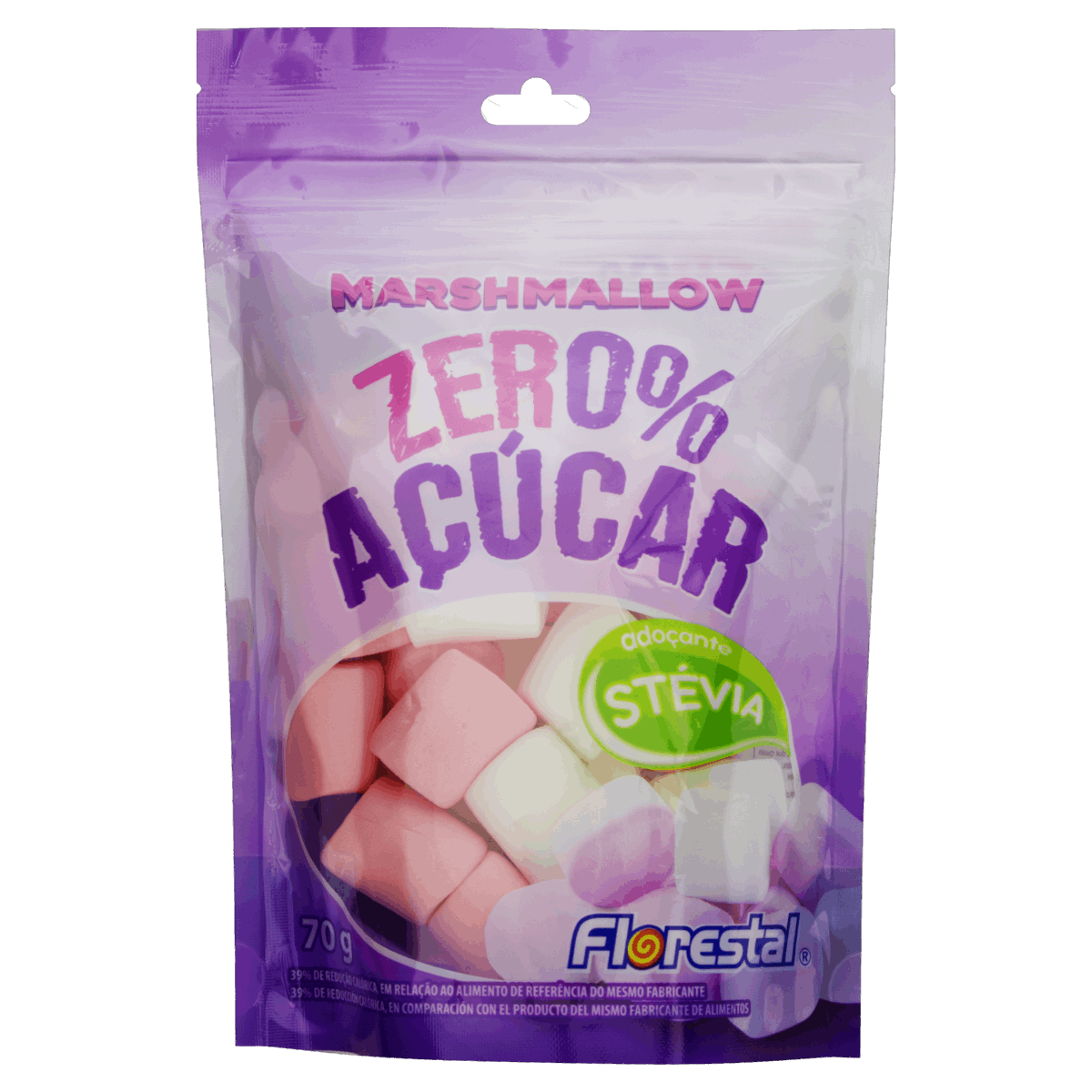 Encontraproduto.com.br - Marshmallow Zero Açúcar 70g - Florestal