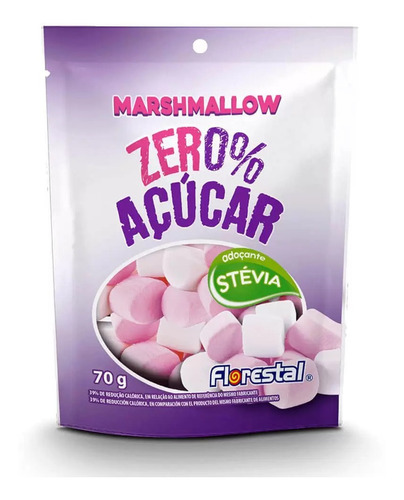 Encontraproduto.com.br - Marshmallow Zero Açúcar 70g - Florestal