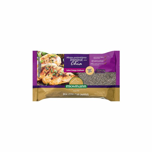 Encontraproduto.com.br - Massa Instantânea MOSMANN Frango Grelhado Integral com Chia 77g