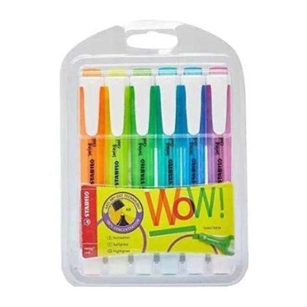 Encontraproduto.com.br - ESTOJO MARCA TEXTO 6 CORES STABILO (275/6-3)