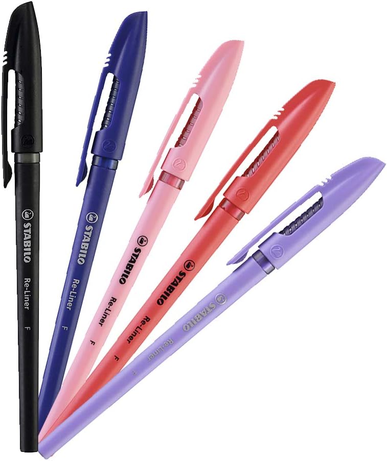 Caneta Esf Sortida 0.7mm Re-Liner 5 Unidades Stabilo 50.9100 Sertic Blister