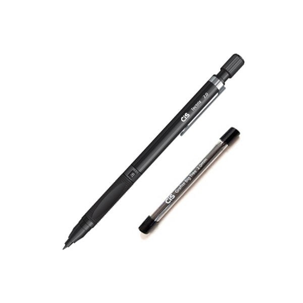 Lapiseira Tectrix 2.0mm Preta + Grafite - Cis