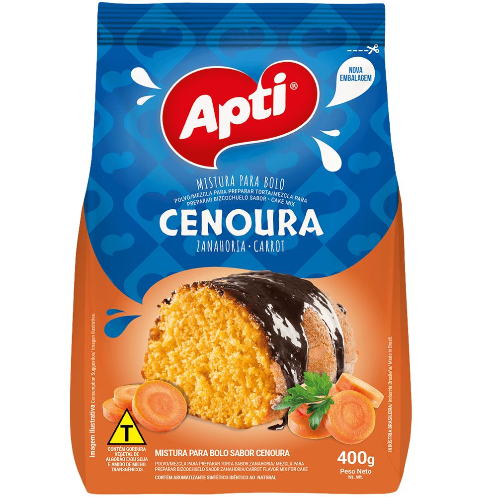 Encontraproduto.com.br - Mistura para Bolo Apti Cenoura 400g