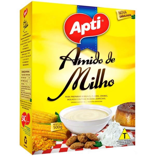 Encontraproduto.com.br - Amido de Milho Apti Caixeta com 500g