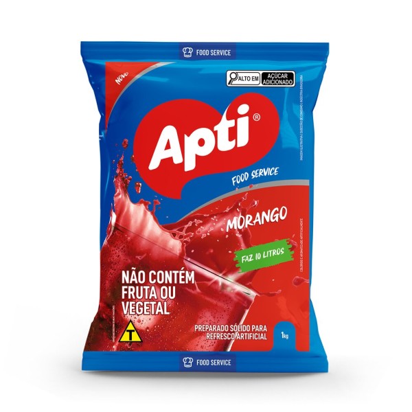 Refresco Pó Apti Morango 1Kg