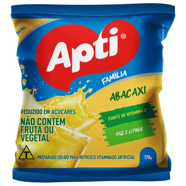 Encontraproduto.com.br - Refresco em Pó Apti Abacaxi 200g