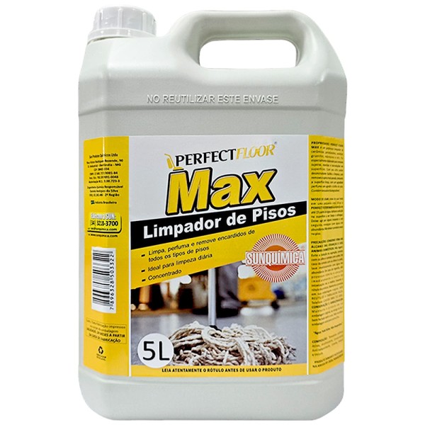Encontraproduto.com.br - Limpa Porcelanato Perfect Floor Max Gl/ 5 L. Faz até 80 Litros