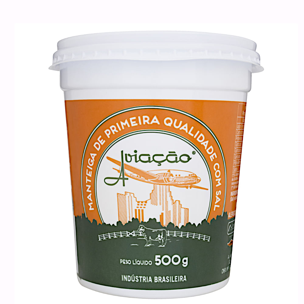 Encontraproduto.com.br - Manteiga Aviação Com sal Pote com 500g