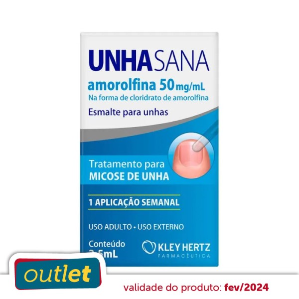 Encontraproduto.com.br - Esmalte  Para Tratamento de Miscose Unha Sana 50mg/ml Frasco 2,5ml