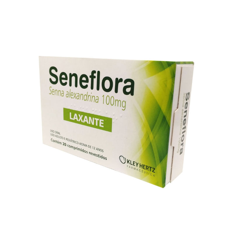 Encontraproduto.com.br - Seneflora 100MG Comprimido revestido - Caixa com 20 Comprimidos