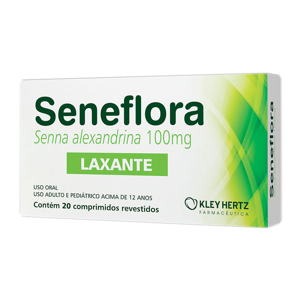 Seneflora 100MG Comprimido revestido - Caixa com 20 Comprimidos