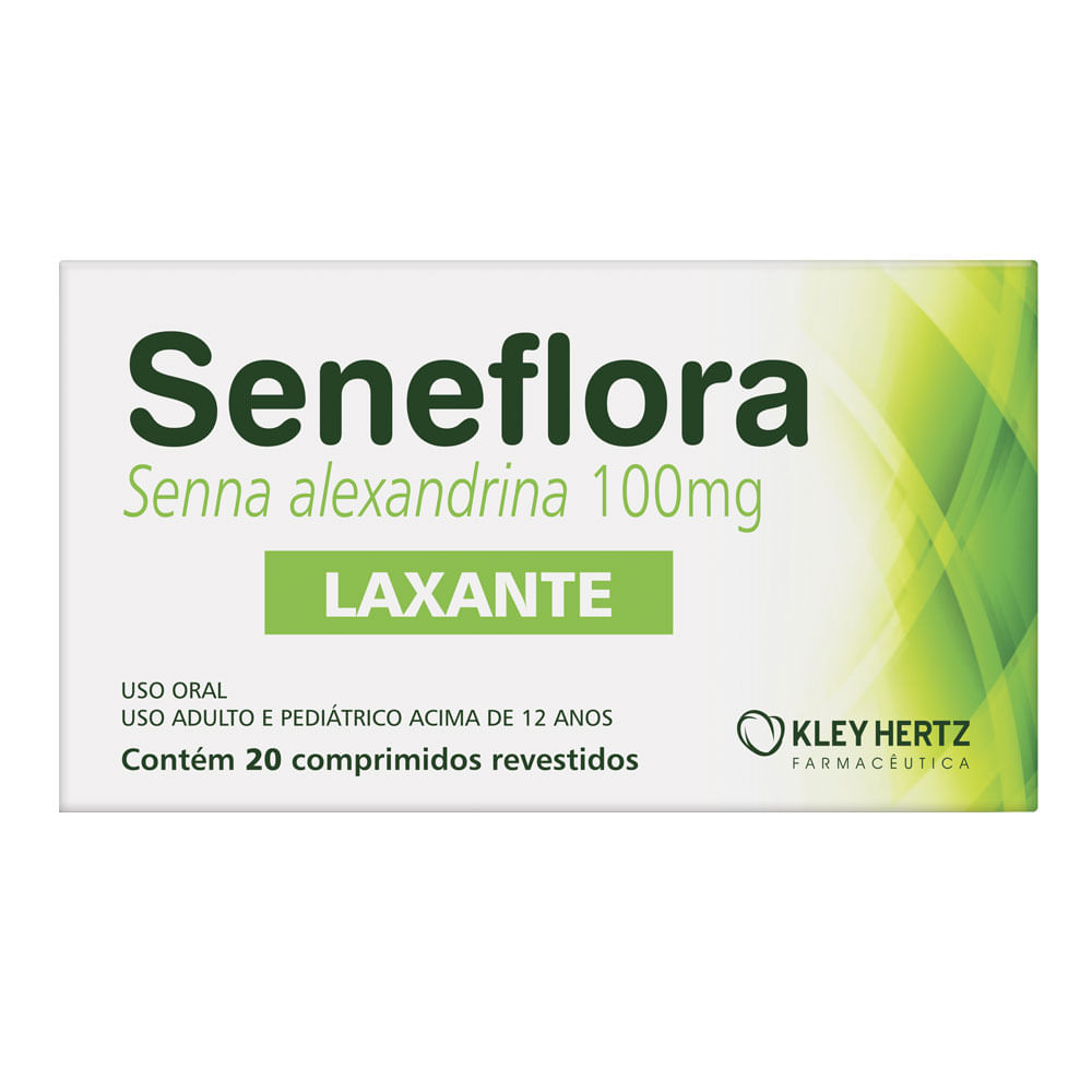 Encontraproduto.com.br - Seneflora 100MG Comprimido revestido - Caixa com 20 Comprimidos