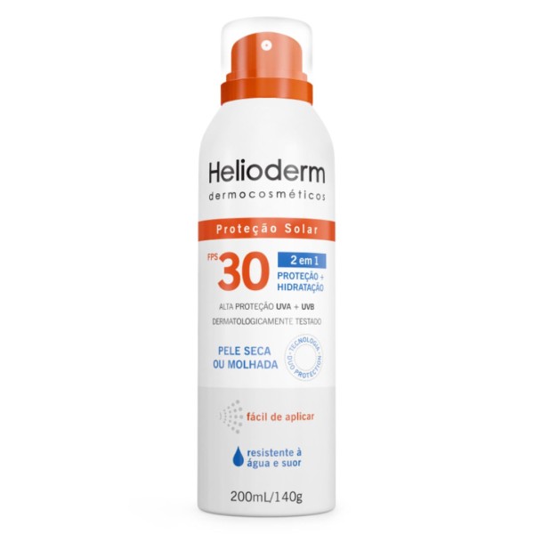 Encontraproduto.com.br - Protetor Solar Helioderm Suncare Spray Hertz FPS30 200mL