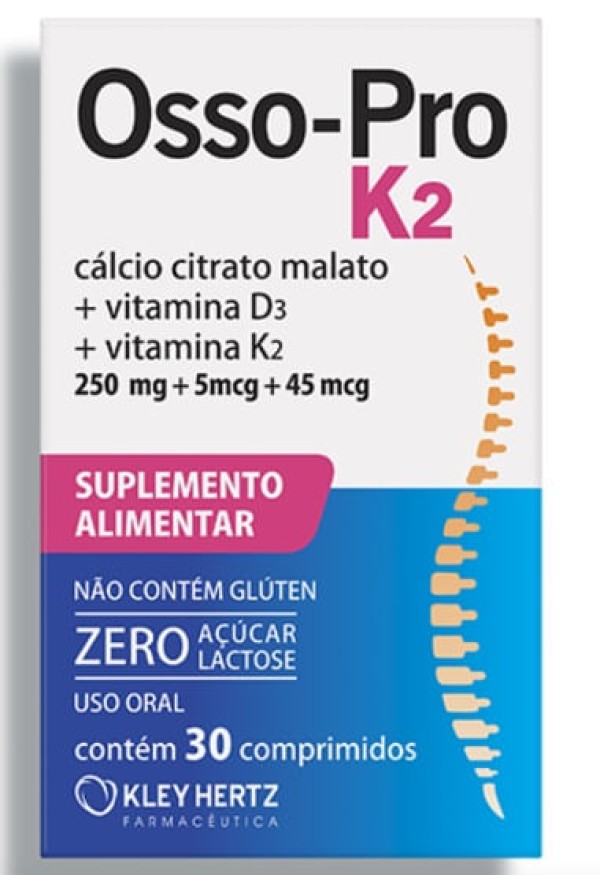 Encontraproduto.com.br - Osso-Pro k2 com 30 Comprimidos - Hertz