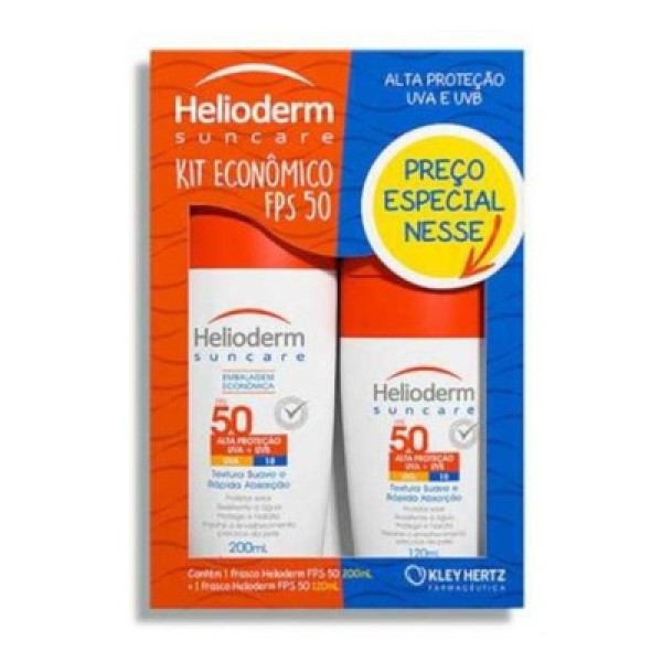 Encontraproduto.com.br - Protetor Solar Helioderm Fps50 200ml Leve Fps50 120ml Por Um Preço Especial